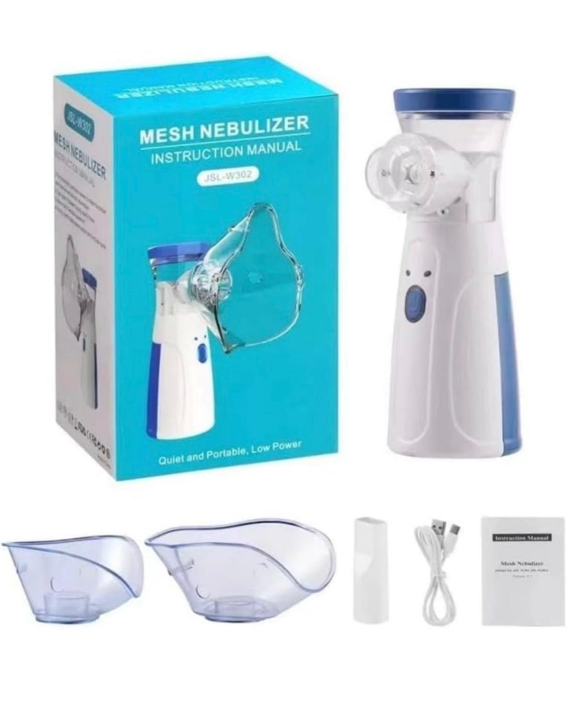 Portable Mesh Nebulizer for Adults & Kids – USB Rechargeable Handheld ...